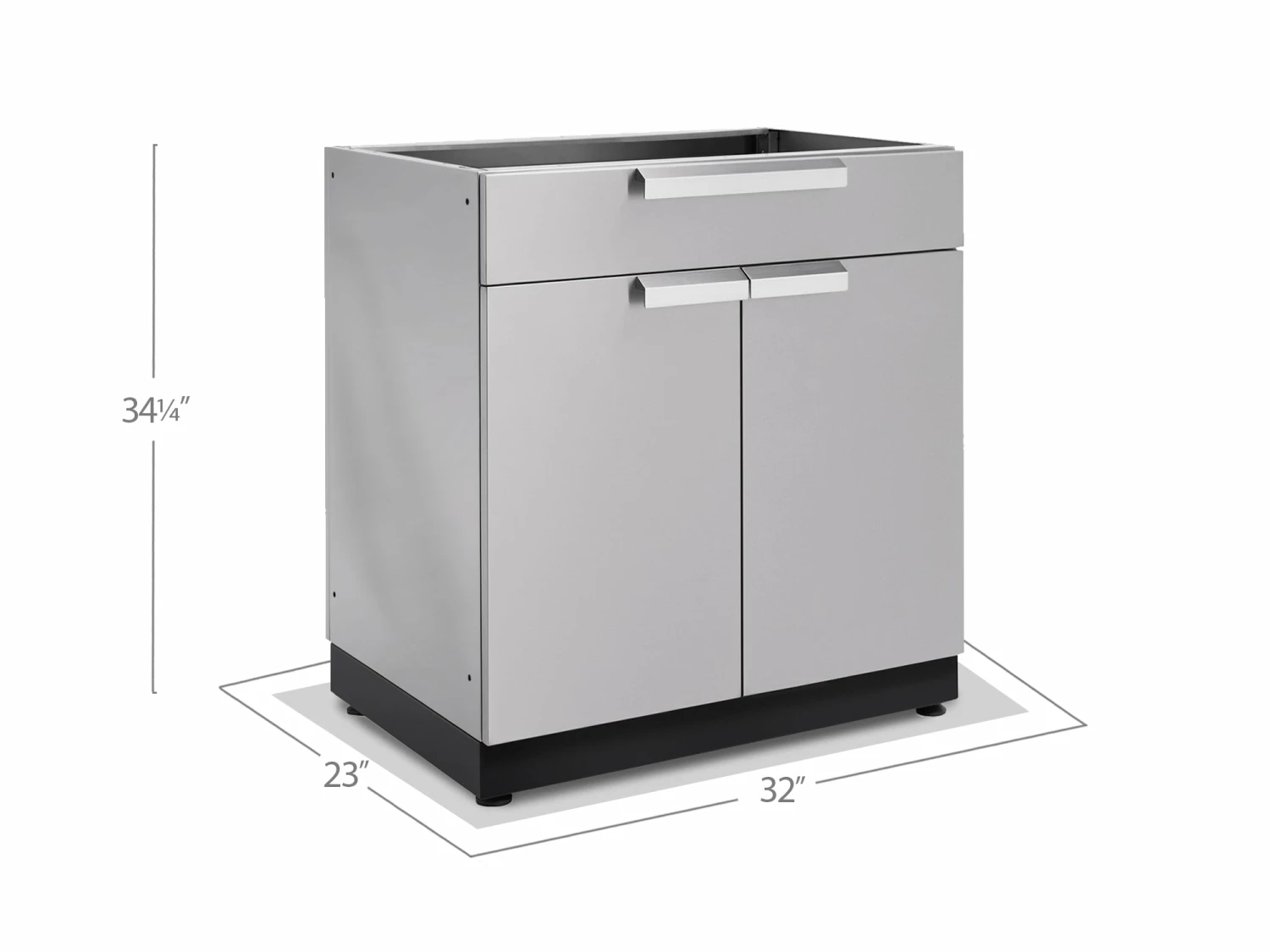 NewAge Products Outdoor Kitchen Stainless Steel 32" 2-Door With Drawer Cabinet 4 NewAge Products Outdoor Kitchen Stainless Steel 32" 2-Door With Drawer Cabinet