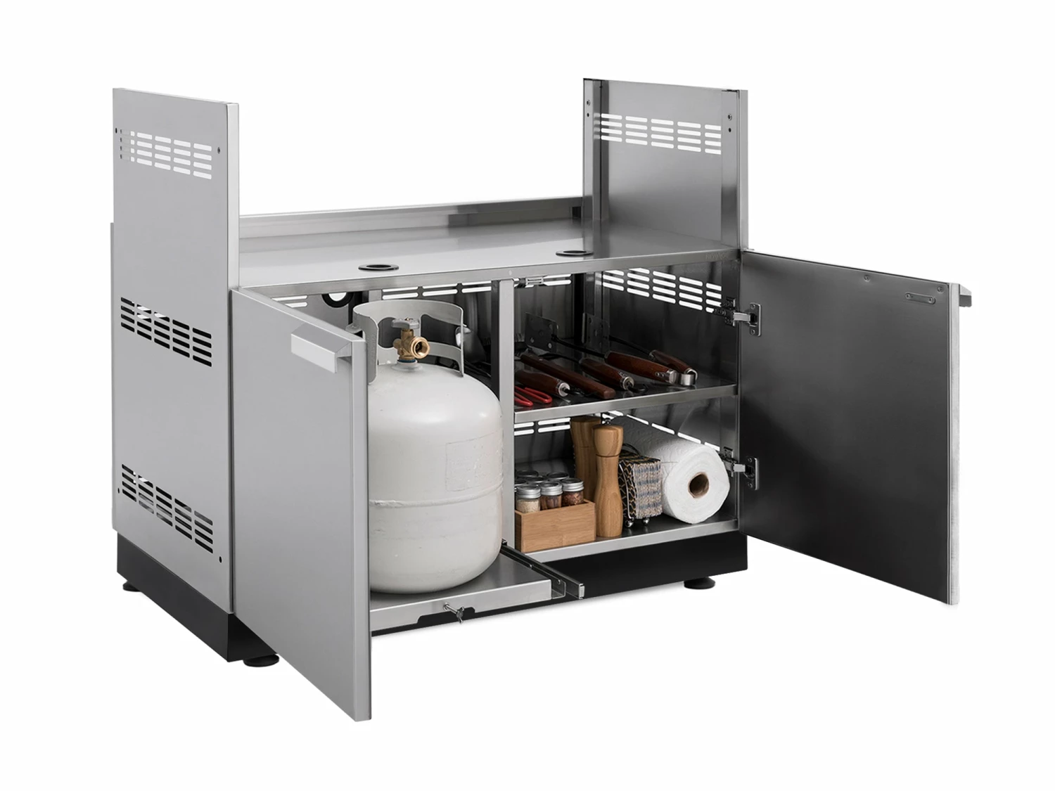 NewAge Products Outdoor Kitchen Classic Stainless Steel Gas Grill Cabinet 12 NewAge Products Outdoor Kitchen Classic Stainless Steel Gas Grill Cabinet