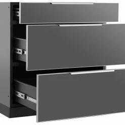 None Outdoor Kitchen Aluminum 3-Drawer Cabinet 13 None Outdoor Kitchen Aluminum 3-Drawer Cabinet