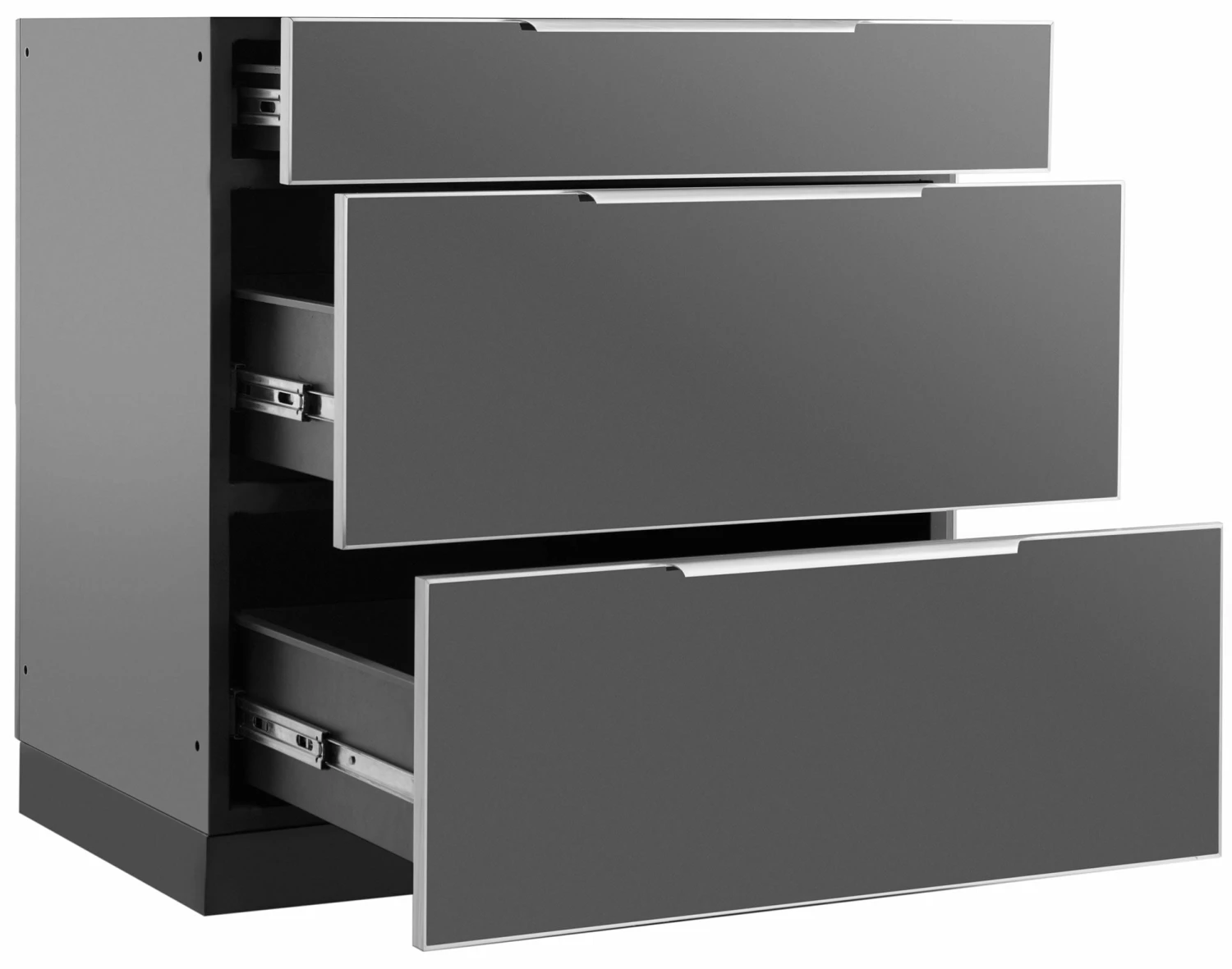 None Outdoor Kitchen Aluminum 3-Drawer Cabinet 4 None Outdoor Kitchen Aluminum 3-Drawer Cabinet