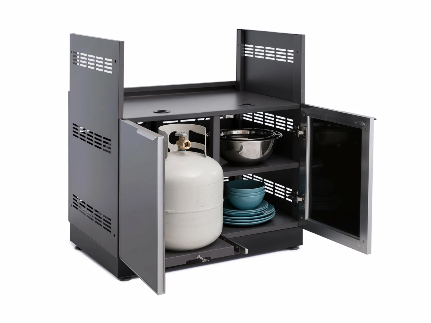 NewAge Products Outdoor Kitchen Classic Aluminum Gas Grill Cabinet 3 NewAge Products Outdoor Kitchen Classic Aluminum Gas Grill Cabinet