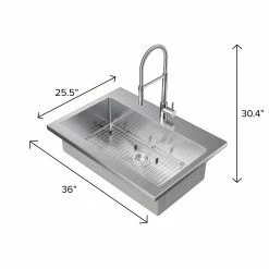 NewAge Products 36 In. Standard Sink With Flex Pull Down Faucet Shop Kitchen Sets 25 NewAge Products 36 In. Standard Sink With Flex Pull Down Faucet Shop Kitchen Sets