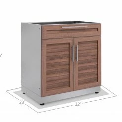 None Outdoor Kitchen Stainless Steel 32" Bar Cabinet 45 None Outdoor Kitchen Stainless Steel 32