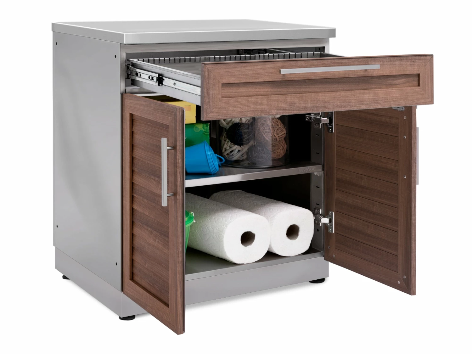 NewAge Products Outdoor Kitchen Stainless Steel 32" 2-Door With Drawer Cabinet 12 NewAge Products Outdoor Kitchen Stainless Steel 32" 2-Door With Drawer Cabinet