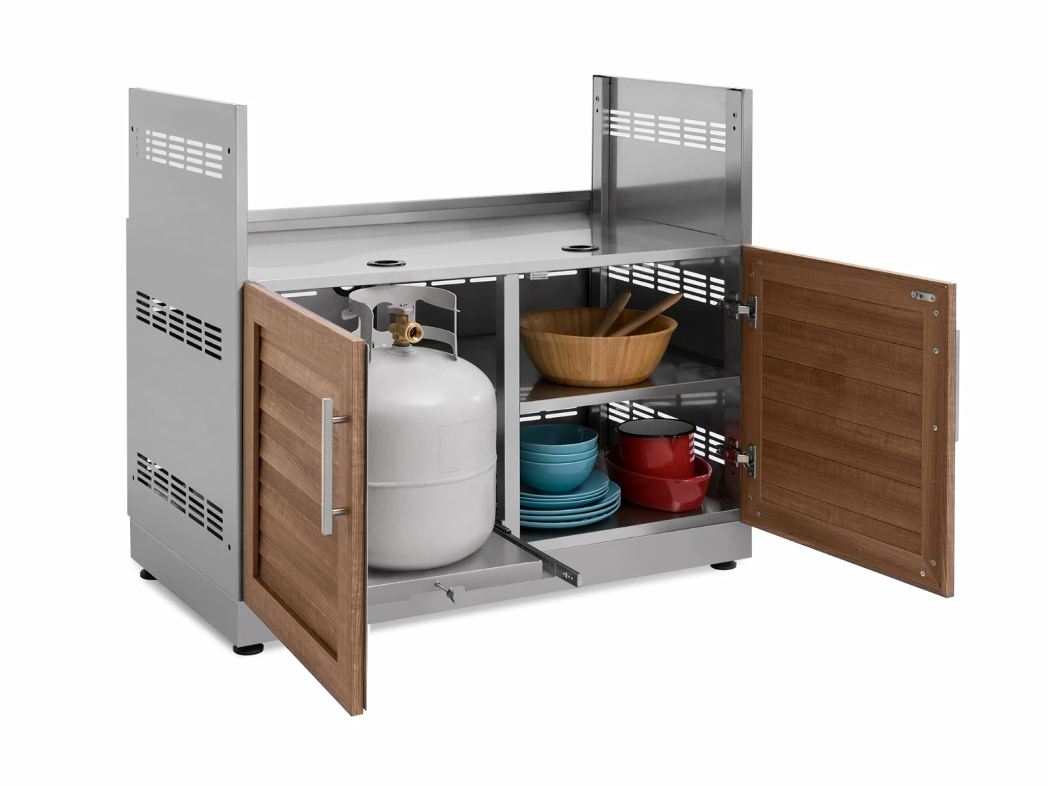 NewAge Products Outdoor Kitchen Classic Stainless Steel Gas Grill Cabinet 30 NewAge Products Outdoor Kitchen Classic Stainless Steel Gas Grill Cabinet