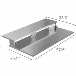 NewAge Products Signature Series Outdoor Kitchen Bar Shelf Countertop 2 Side Extended