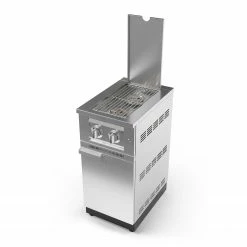 NewAge Products Outdoor Kitchen Stainless Steel Platinum Dual Side Burner