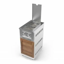 NewAge Products Outdoor Kitchen Stainless Steel Platinum Dual Side Burner