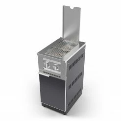 NewAge Products Outdoor Kitchen Aluminum Platinum Dual Side Burner