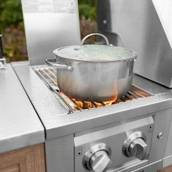 NewAge Products Outdoor Kitchen Aluminum Platinum Dual Side Burner