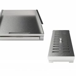 NewAge Products Outdoor Kitchen Grill 2-Piece Bundle (Griddle Plate, Smoker Box)