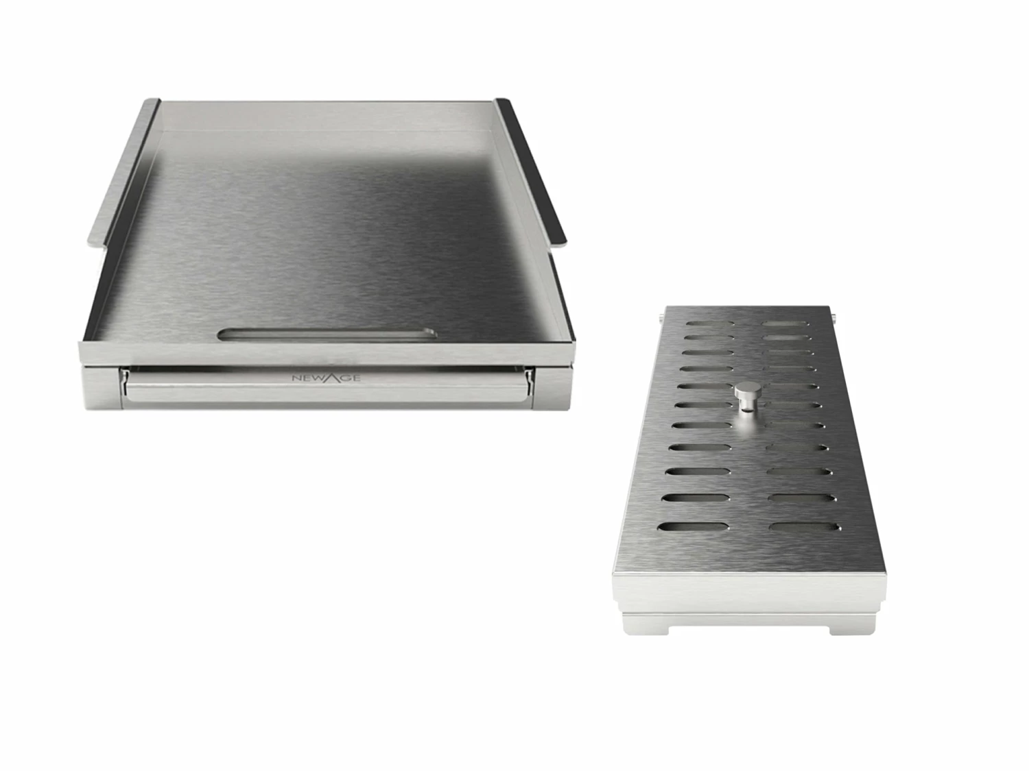 NewAge Products Outdoor Kitchen Grill 2-Piece Bundle (Griddle Plate, Smoker Box) 1 NewAge Products Outdoor Kitchen Grill 2-Piece Bundle (Griddle Plate, Smoker Box)