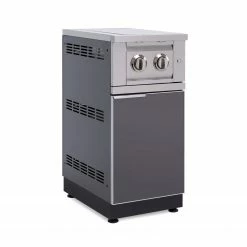 NewAge Products Outdoor Kitchen Dual Side Burner Cabinet In Aluminum With Cover