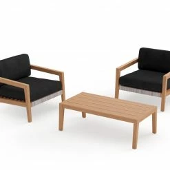 NewAge Products Patio Furniture Lakeside 3 Piece Set With Coffee Table 49 NewAge Products Patio Furniture Lakeside 3 Piece Set With Coffee Table