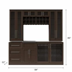 NewAge Products Home Bar 8 Piece Cabinet Set - 21 Inch 32 NewAge Products Home Bar 8 Piece Cabinet Set - 21 Inch