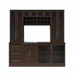 NewAge Products Home Bar 8 Piece Cabinet Set - 21 Inch 31 NewAge Products Home Bar 8 Piece Cabinet Set - 21 Inch