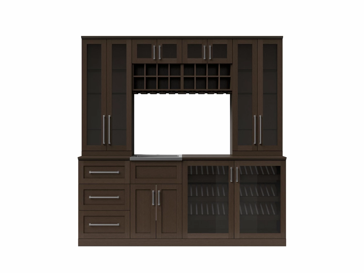 NewAge Products Home Bar 8 Piece Cabinet Set - 21 Inch 12 NewAge Products Home Bar 8 Piece Cabinet Set - 21 Inch