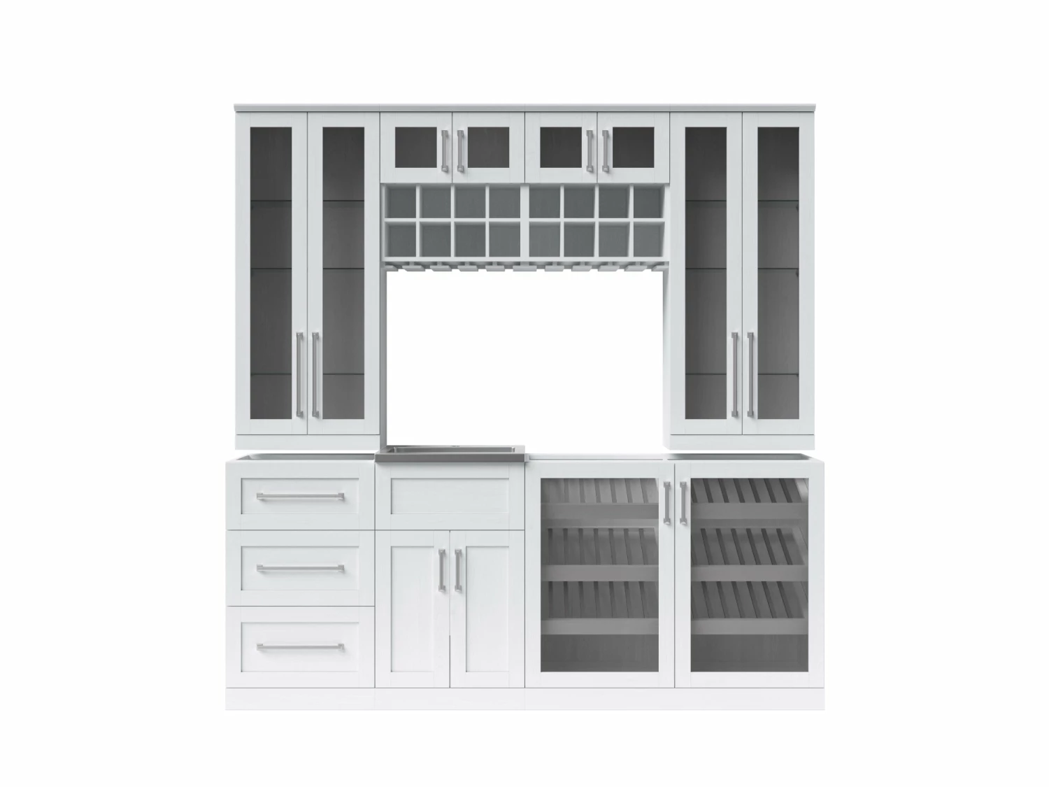 NewAge Products Home Bar 8 Piece Cabinet Set - 21 Inch 1 NewAge Products Home Bar 8 Piece Cabinet Set - 21 Inch
