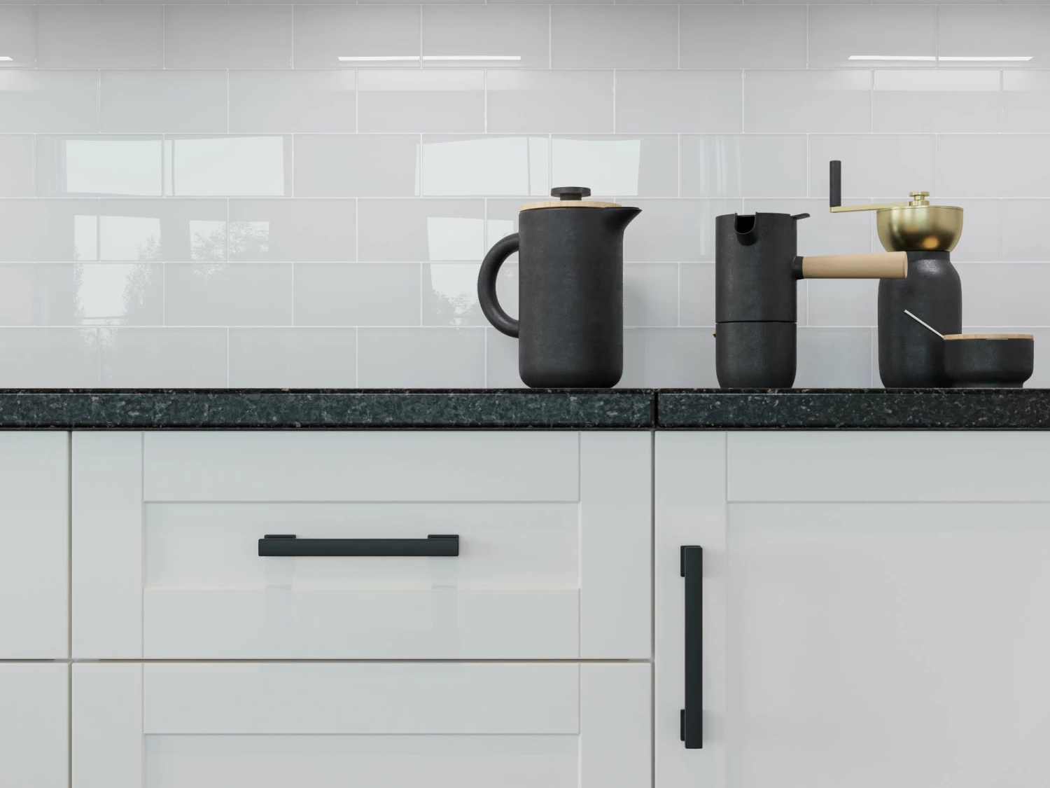 NewAge Products Kitchen Backsplash SUPER WHITE Glass Subway Tile Backsplash (11 Sq.ft. / Box) 4 NewAge Products Kitchen Backsplash SUPER WHITE Glass Subway Tile Backsplash (11 Sq.ft. / Box)