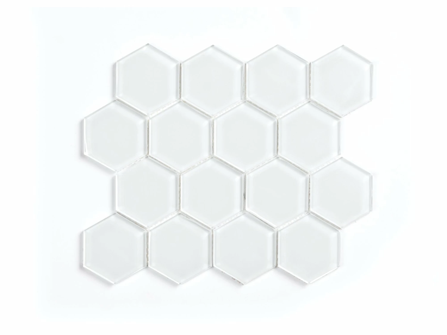 NewAge Products Glass Hexagon Tile (3 X 11-Pack) Kitchen Backsplash 1 NewAge Products Glass Hexagon Tile (3 X 11-Pack) Kitchen Backsplash