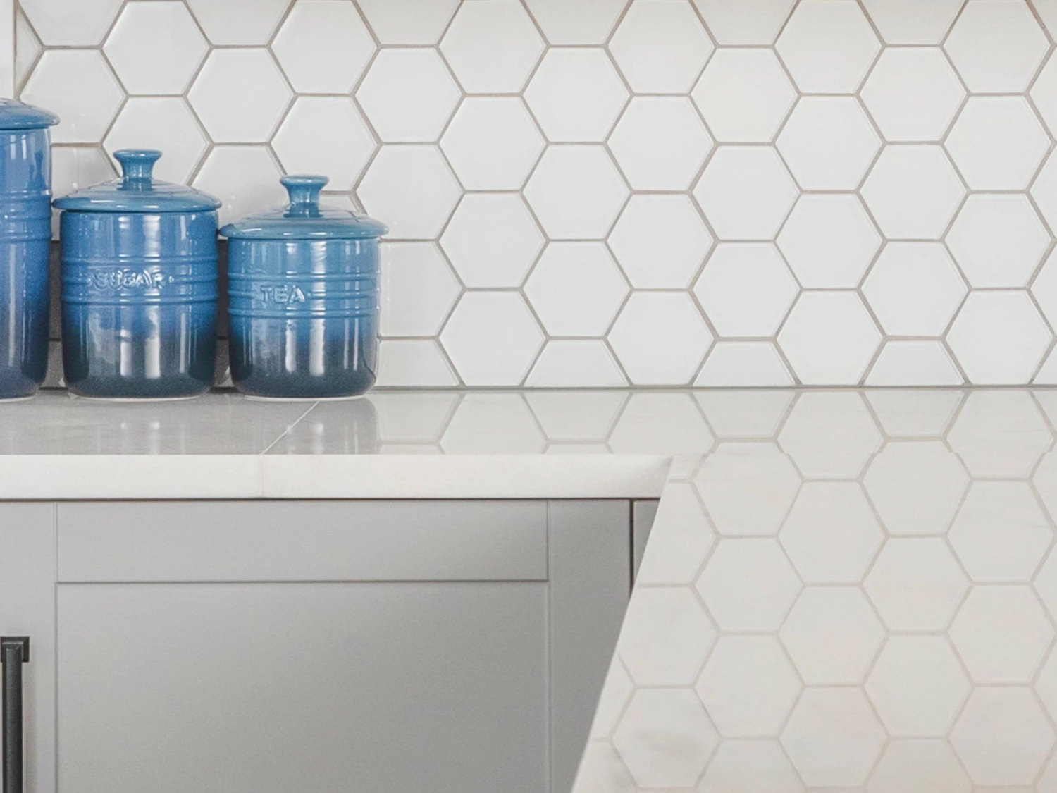 NewAge Products Glass Hexagon Tile (3 X 11-Pack) Kitchen Backsplash 2 NewAge Products Glass Hexagon Tile (3 X 11-Pack) Kitchen Backsplash