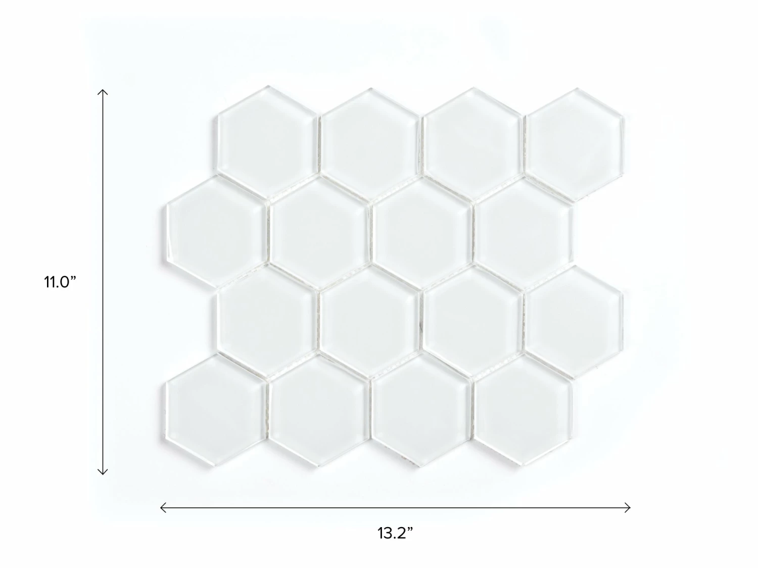 NewAge Products Glass Hexagon Tile (3 X 11-Pack) Kitchen Backsplash 5 NewAge Products Glass Hexagon Tile (3 X 11-Pack) Kitchen Backsplash