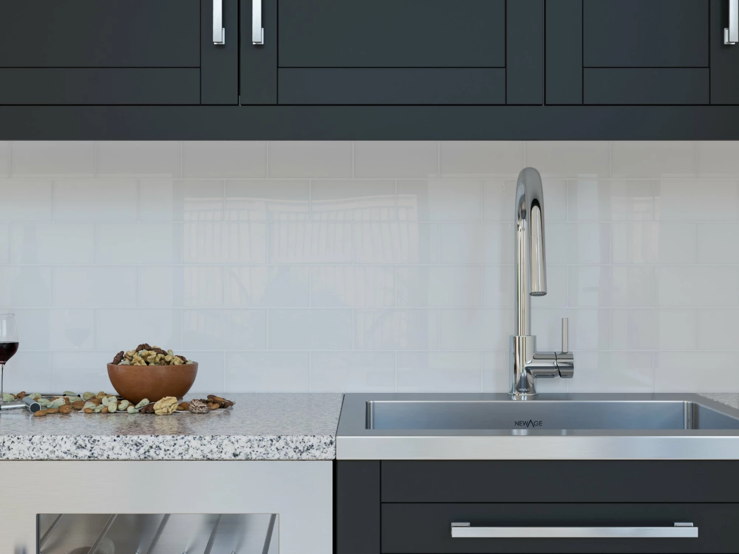 NewAge Products Kitchen Sinks 24in Standard Sink 3 NewAge Products Kitchen Sinks 24in Standard Sink