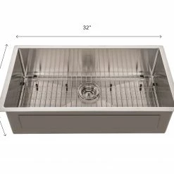 NewAge Products Kitchen Sinks 32 In. Undermount Single Bowl Stainless Steel Sink 9 NewAge Products Kitchen Sinks 32 In. Undermount Single Bowl Stainless Steel Sink