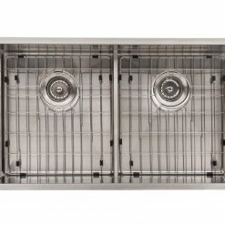 NewAge Products Kitchen Sinks 30.35 In. Undermount Double Bowl Stainless Steel Sink