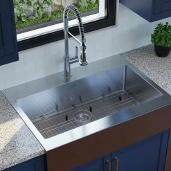 NewAge Products 36in Farmhouse Sink (including Bottom Grid) 10 NewAge Products 36in Farmhouse Sink (including Bottom Grid)