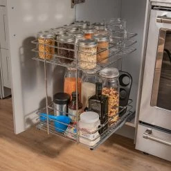 NewAge Products Kitchen Organization Pull Out Double Basket