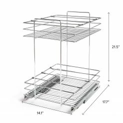 NewAge Products Kitchen Organization Pull Out Double Basket 11 NewAge Products Kitchen Organization Pull Out Double Basket