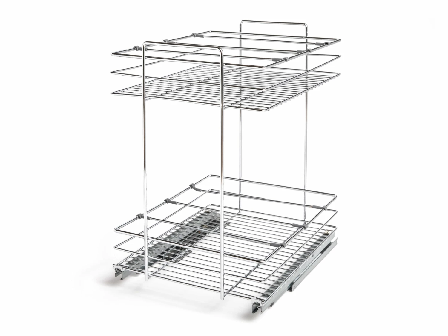 NewAge Products Kitchen Organization Pull Out Double Basket 4 NewAge Products Kitchen Organization Pull Out Double Basket