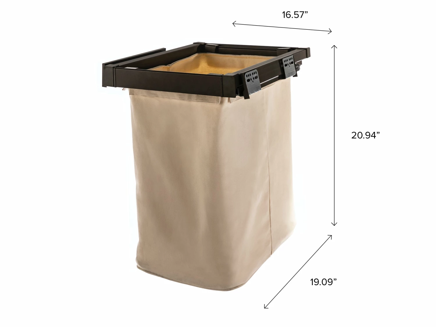 NewAge Products Laundry Room Cabinets Pull Out Hamper Basket 4 NewAge Products Laundry Room Cabinets Pull Out Hamper Basket