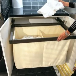 NewAge Products Laundry Room Cabinets Pull Out Hamper Basket