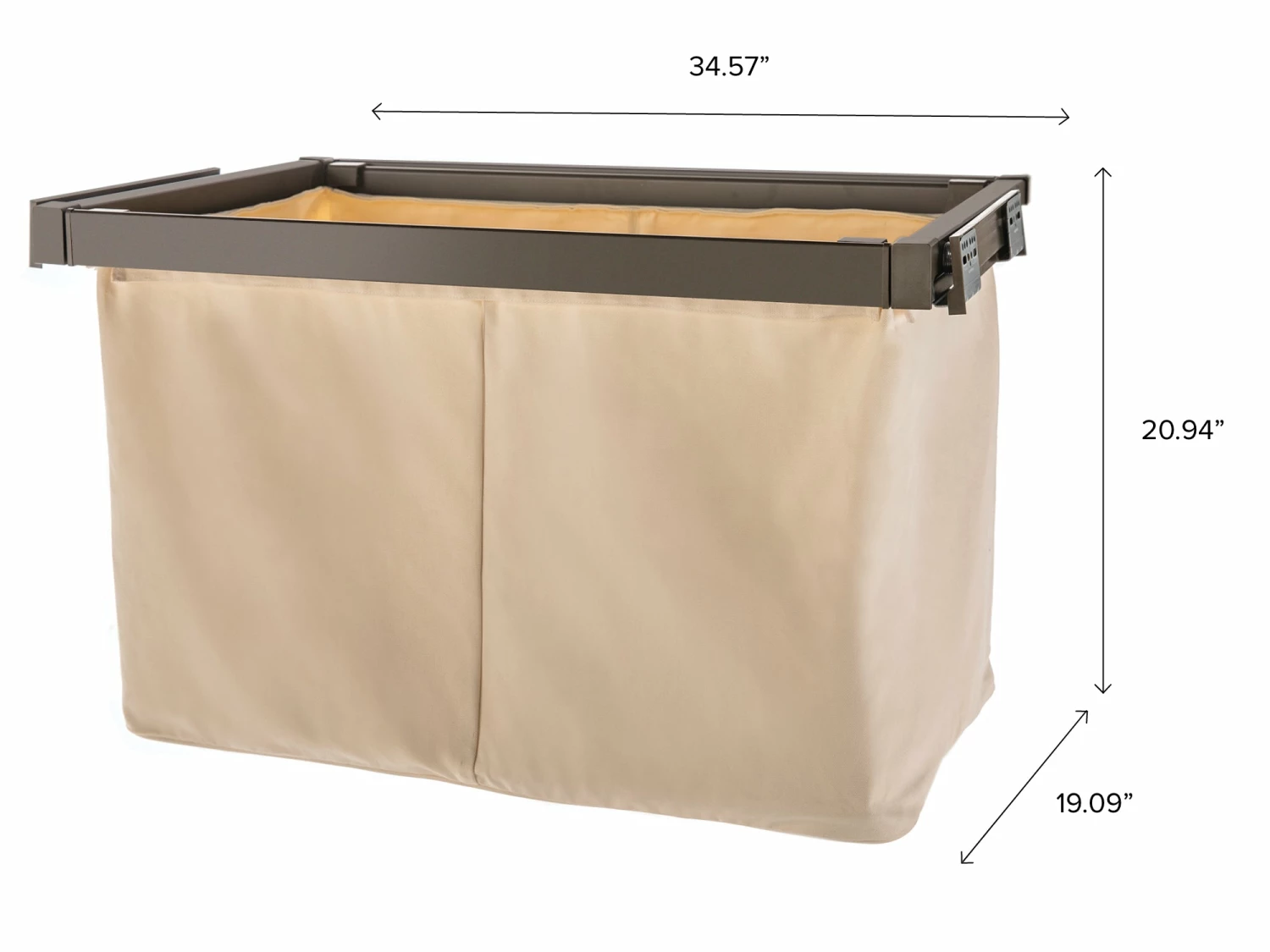 NewAge Products Laundry Room Cabinets Pull Out Hamper Basket 12 NewAge Products Laundry Room Cabinets Pull Out Hamper Basket