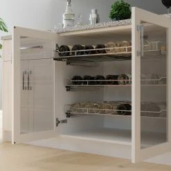 NewAge Products Cabinet Pull Out Bottle Rack 22 NewAge Products Cabinet Pull Out Bottle Rack