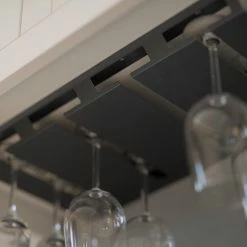 NewAge Products Under Cabinet Hanging Stemware Rack Home Bar Cabinets