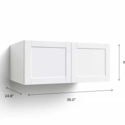 NewAge Products Home Above Fridge Cabinet - 36 Inch Pantry Cabinets