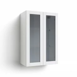 NewAge Products Home Extended Two Glass Door Wall Cabinet