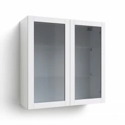 NewAge Products Home Extended Two Glass Door Wall Cabinet