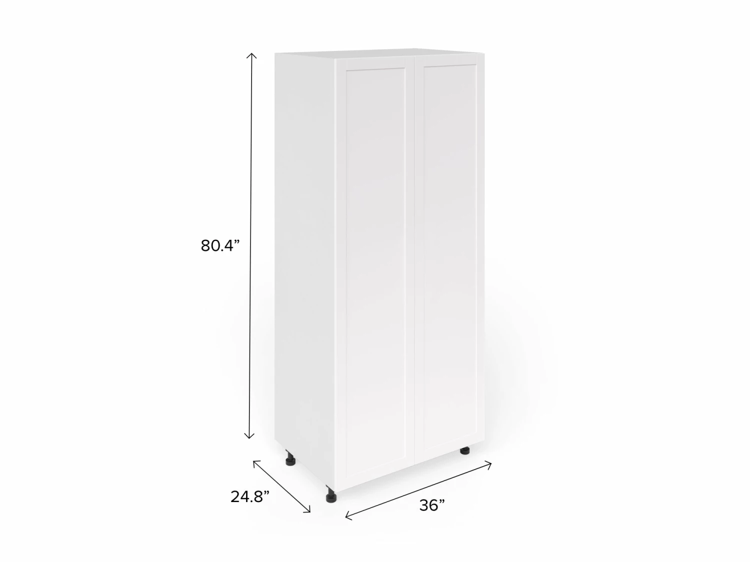 NewAge Products Home Two Door Pantry Cabinet-36 In. Pantry Cabinets 4 NewAge Products Home Two Door Pantry Cabinet-36 In. Pantry Cabinets