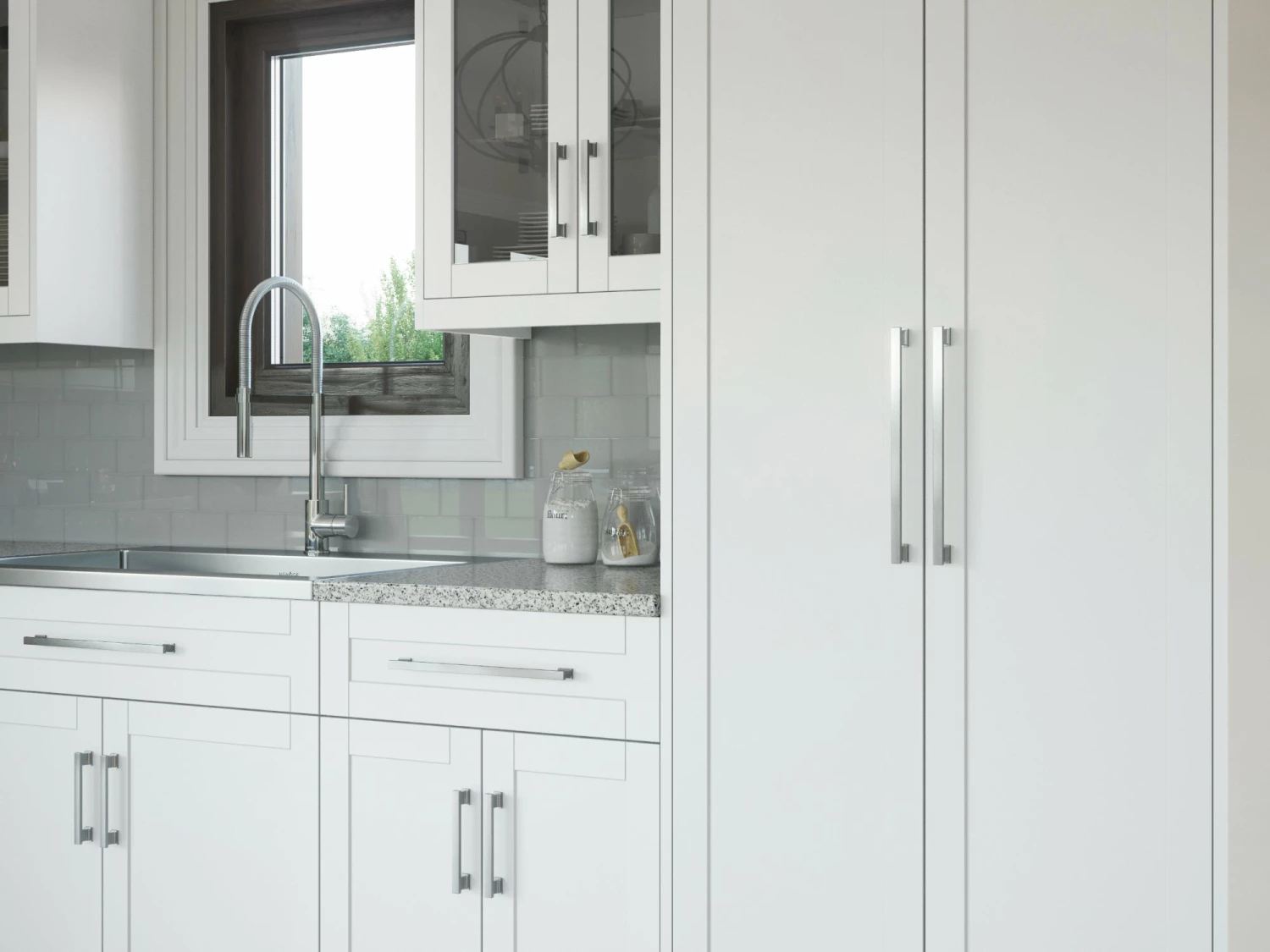 NewAge Products Home Two Door Pantry Cabinet-30 In. 6 NewAge Products Home Two Door Pantry Cabinet-30 In.