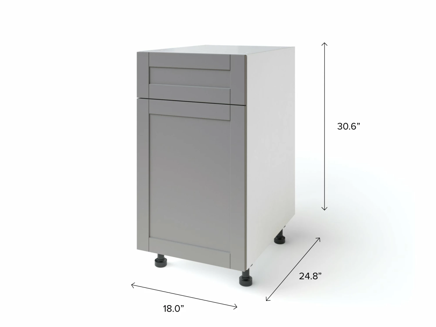 NewAge Products Home One Door, Single Drawer Cabinet, 18 Inch 24 NewAge Products Home One Door, Single Drawer Cabinet, 18 Inch