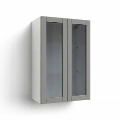 NewAge Products Home Extended Two Glass Door Wall Cabinet