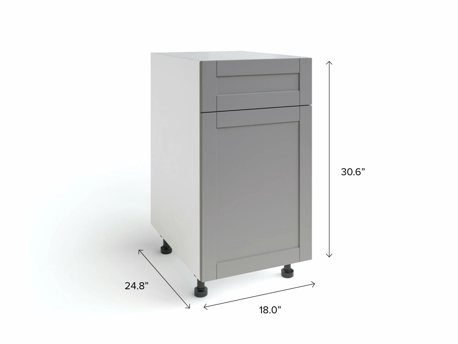 NewAge Products Home One Door, Single Drawer Cabinet, 18 Inch 32 NewAge Products Home One Door, Single Drawer Cabinet, 18 Inch