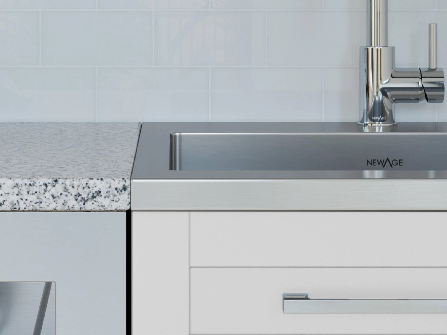 NewAge Products 36 In. Standard Sink With Flex Pull Down Faucet Shop Kitchen Sets 15 NewAge Products 36 In. Standard Sink With Flex Pull Down Faucet Shop Kitchen Sets