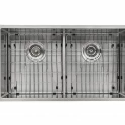 NewAge Products Shop Kitchen Sets 30.35 In. Undermount Double Bowl Stainless Steel Sink With Classic Pull Down Faucet 23 NewAge Products Shop Kitchen Sets 30.35 In. Undermount Double Bowl Stainless Steel Sink With Classic Pull Down Faucet