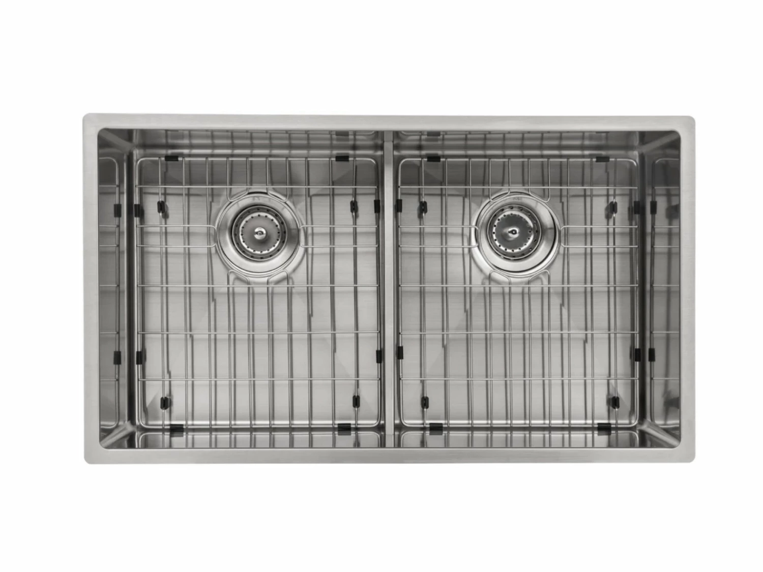 NewAge Products Shop Kitchen Sets 30.35 In. Undermount Double Bowl Stainless Steel Sink With Classic Pull Down Faucet 8 NewAge Products Shop Kitchen Sets 30.35 In. Undermount Double Bowl Stainless Steel Sink With Classic Pull Down Faucet