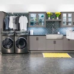 NewAge Products Home Laundry Room 11 Piece Cabinet Set With 36 In. Sink And Faucet